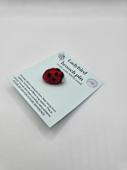 Ladybird pin badge
