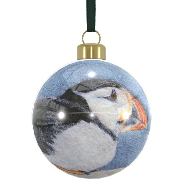 Puffin china bauble